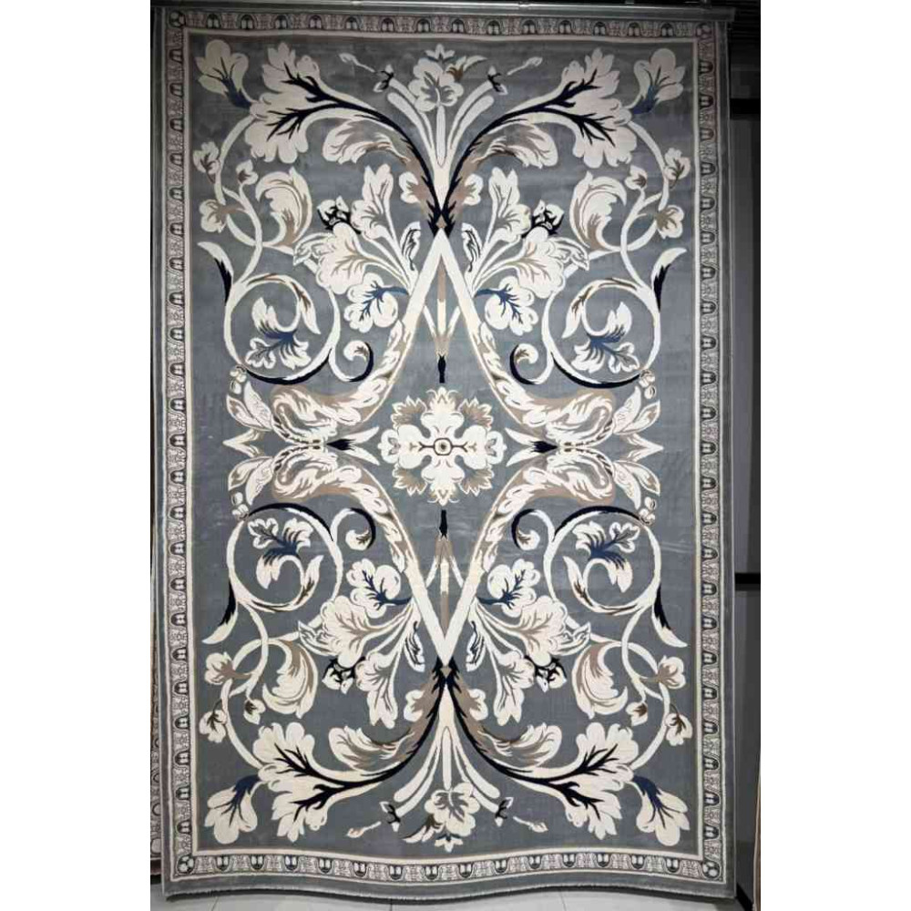 سجاد تركي ياسمين نقش فرنسي 9050A رصاصي مقاس 400*500 سجاد تركي ياسمين نقش فرنسي 9050A رصاصي مقاس 400*500