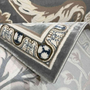 سجاد تركي ياسمين نقش فرنسي 9050A رصاصي مقاس 400*500 سجاد تركي ياسمين نقش فرنسي 9050A رصاصي مقاس 400*500