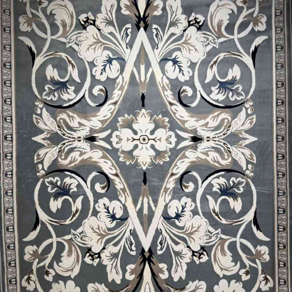 سجاد تركي ياسمين نقش فرنسي 9050A رصاصي مقاس 400*500 سجاد تركي ياسمين نقش فرنسي 9050A رصاصي مقاس 400*500