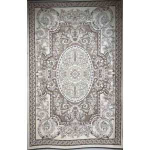 Turkish Jasmine Rug French Pattern 9051A, Beige Size 100*300