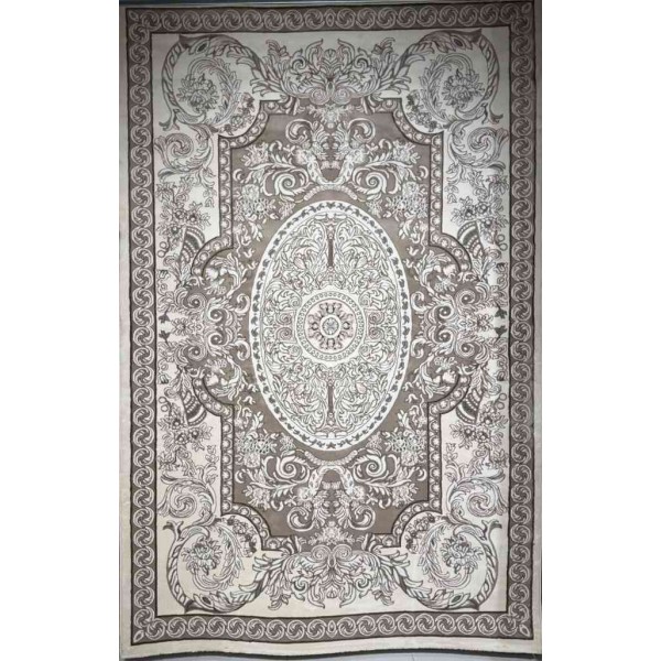 Turkish Jasmine Rug French Pattern 9051A, Beige Size 100*300