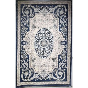 Turkish Jasmine Rug French Pattern 9051A, Blue Size 250*350