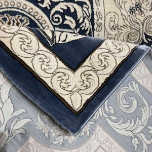 Turkish Jasmine Rug French Pattern 9051A, Blue Size 250*350