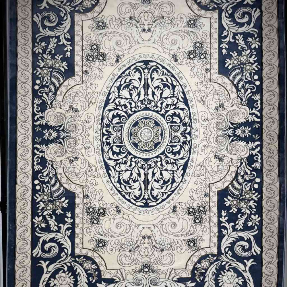 سجاد تركي ياسمين نقش فرنسي 9051A سماوي مقاس 400*500 سجاد تركي ياسمين نقش فرنسي 9051A سماوي مقاس 400*500