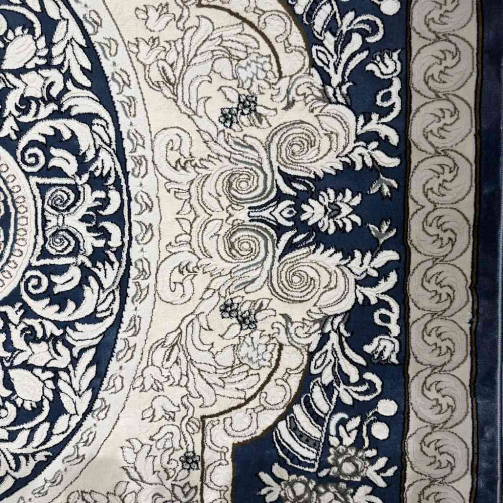 سجاد تركي ياسمين نقش فرنسي 9051A سماوي مقاس 400*500 سجاد تركي ياسمين نقش فرنسي 9051A سماوي مقاس 400*500