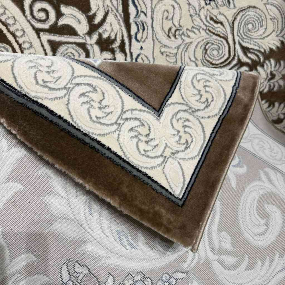 سجاد تركي ياسمين نقش فرنسي 9052A بني مقاس 400*500 سجاد تركي ياسمين نقش فرنسي 9052A بني مقاس 400*500