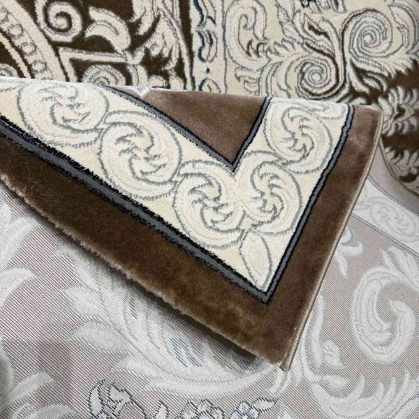 Turkish Jasmine Rug French Pattern 9052A, brown Size 250*350