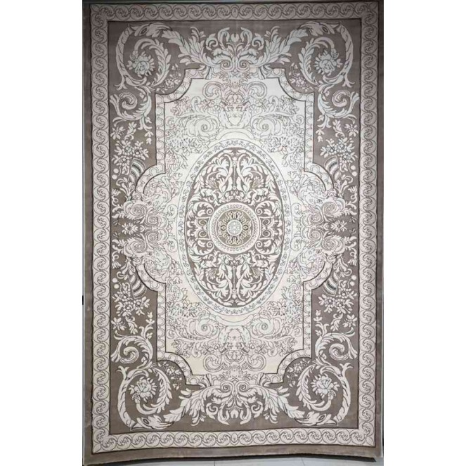 Turkish Jasmine Rug French Pattern 9051A, Dark Beige Size 300*400