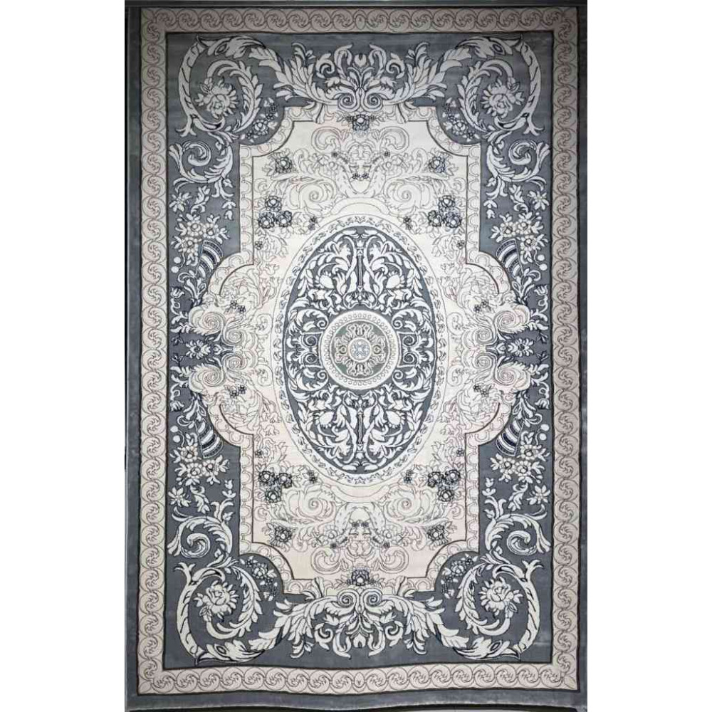 سجاد تركي ياسمين نقش فرنسي 9051A رصاصي مقاس 200*300 سجاد تركي ياسمين نقش فرنسي 9051A رصاصي مقاس 200*300