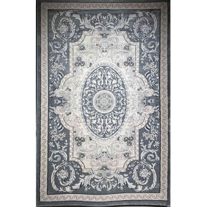 سجاد تركي ياسمين نقش فرنسي 9051A رصاصي مقاس 200*300