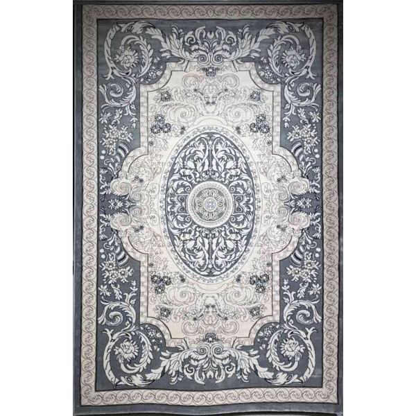 Turkish Jasmine Rug French Pattern 9051A gray Size 300*400