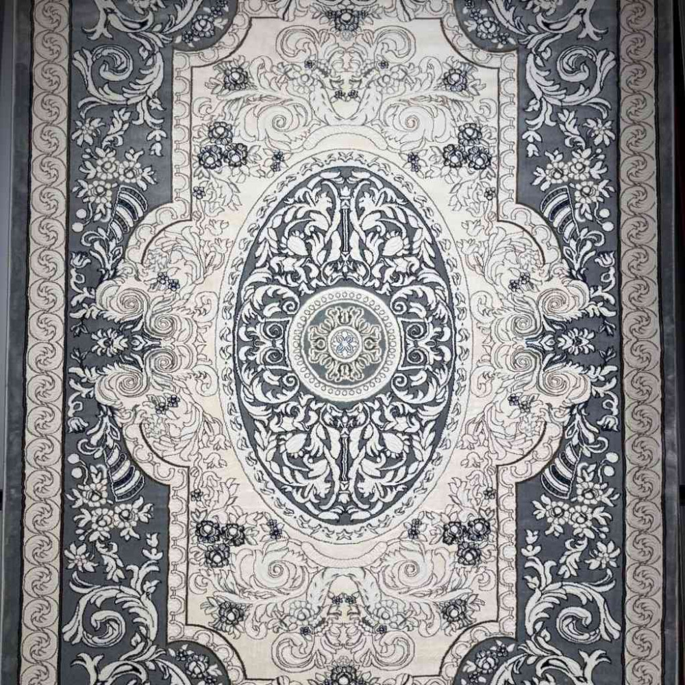 سجاد تركي ياسمين نقش فرنسي 9051A رصاصي مقاس 200*300 سجاد تركي ياسمين نقش فرنسي 9051A رصاصي مقاس 200*300