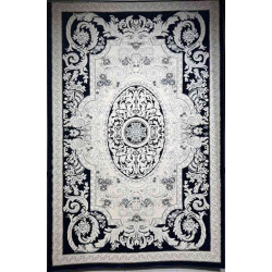 سجاد تركي ياسمين نقش فرنسي 9051A كحلي مقاس 80*150