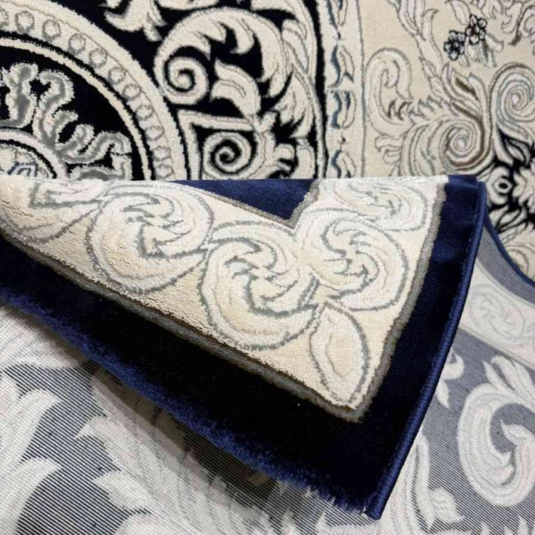 Turkish Jasmine Rug French Pattern 9051A navy Size 300*400