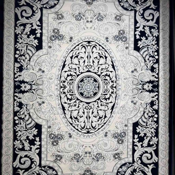 Turkish Jasmine Rug French Pattern 9051A navy Size 300*400