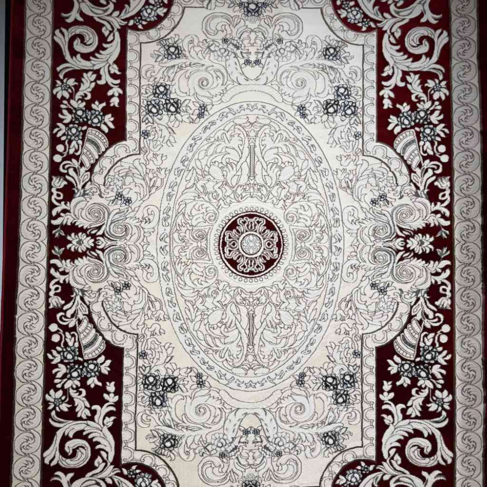 سجاد تركي ياسمين نقش فرنسي 9051A احمر مقاس 80*150