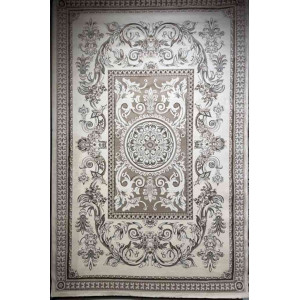 سجاد تركي ياسمين نقش فرنسي 9052A بيج مقاس 80*150