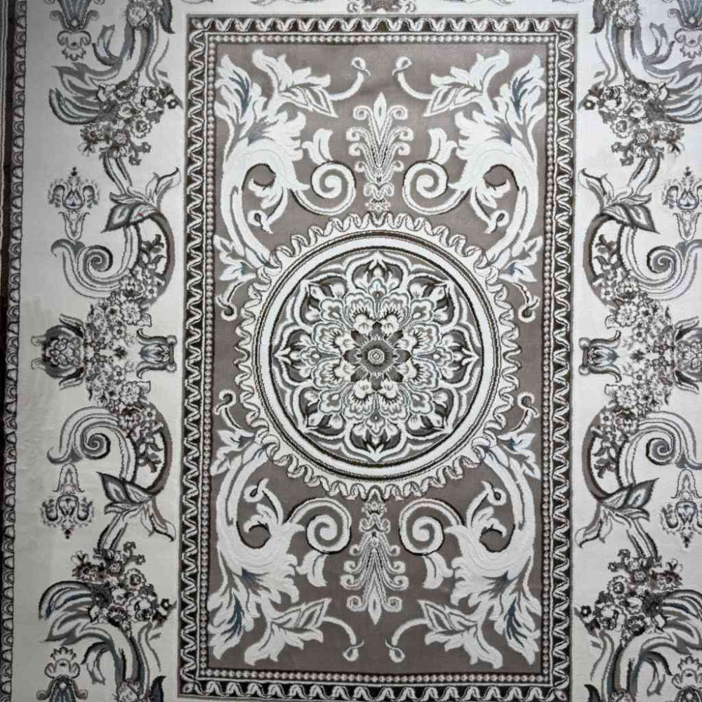 سجاد تركي ياسمين نقش فرنسي 9052A بيج مقاس 80*150