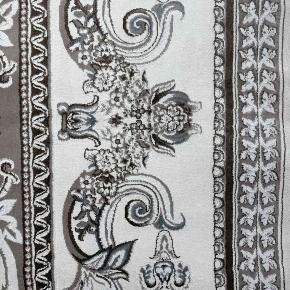 سجاد تركي ياسمين نقش فرنسي 9052A بيج مقاس 80*150