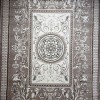 Turkish Jasmine Rug French Pattern 9052A, Dark Beige Size 100*300