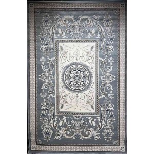 Turkish Jasmine Rug French Pattern 9052A gray Size 100*200