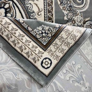 Turkish Jasmine Rug French Pattern 9052A gray Size 100*200