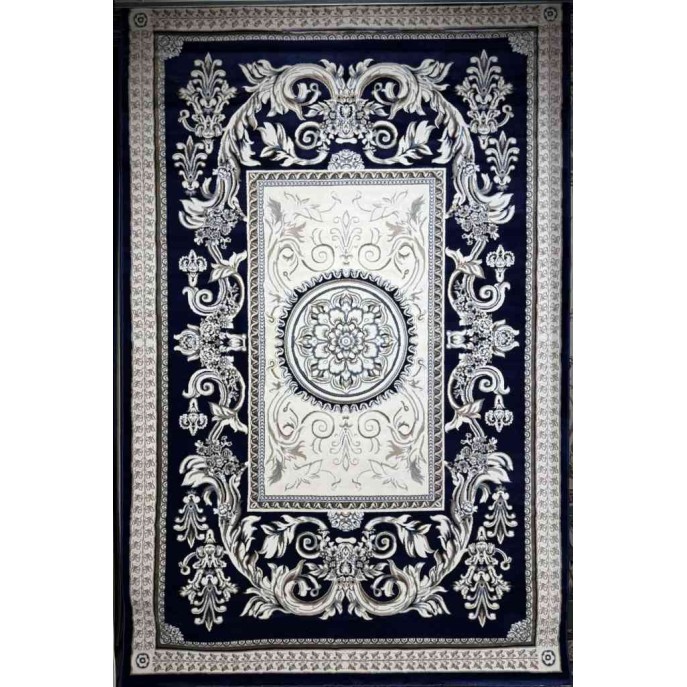 Turkish Jasmine Rug French Pattern 9052A navy Size 300*400