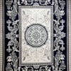 Turkish Jasmine Rug French Pattern 9052A navy Size 250*350