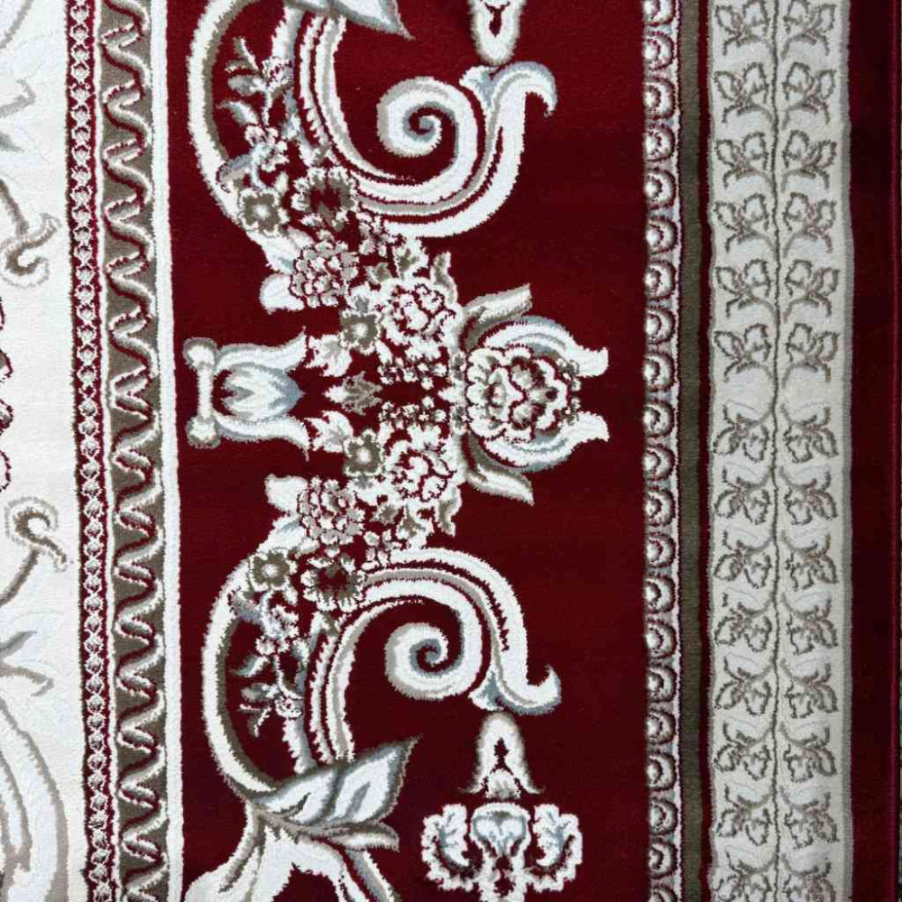 سجاد تركي ياسمين نقش فرنسي 9052A احمر مقاس 400*500