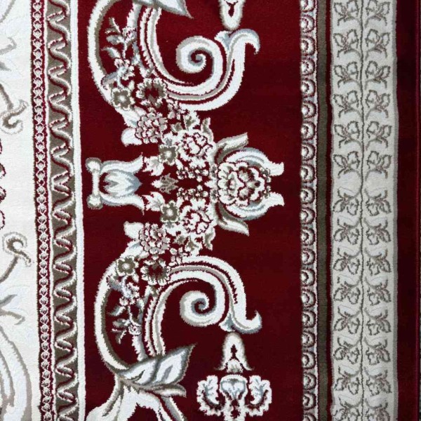 Turkish Jasmine Rug French Pattern 9052A red Size 100*200