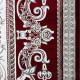 سجاد تركي ياسمين نقش فرنسي 9052A احمر مقاس 400*500