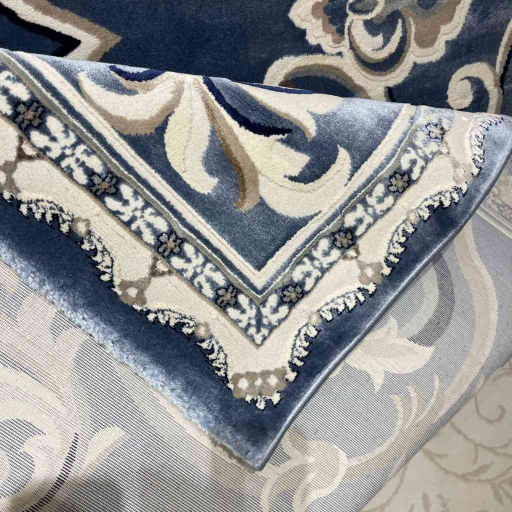 سجاد تركي ياسمين 9053A سماوي مقاس 50*80 سجاد تركي ياسمين 9053A سماوي مقاس 50*80