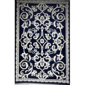 سجاد تركي ياسمين 9053A كحلي مقاس 400*500