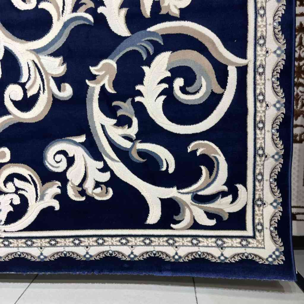 سجاد تركي ياسمين 9053A كحلي مقاس 400*500