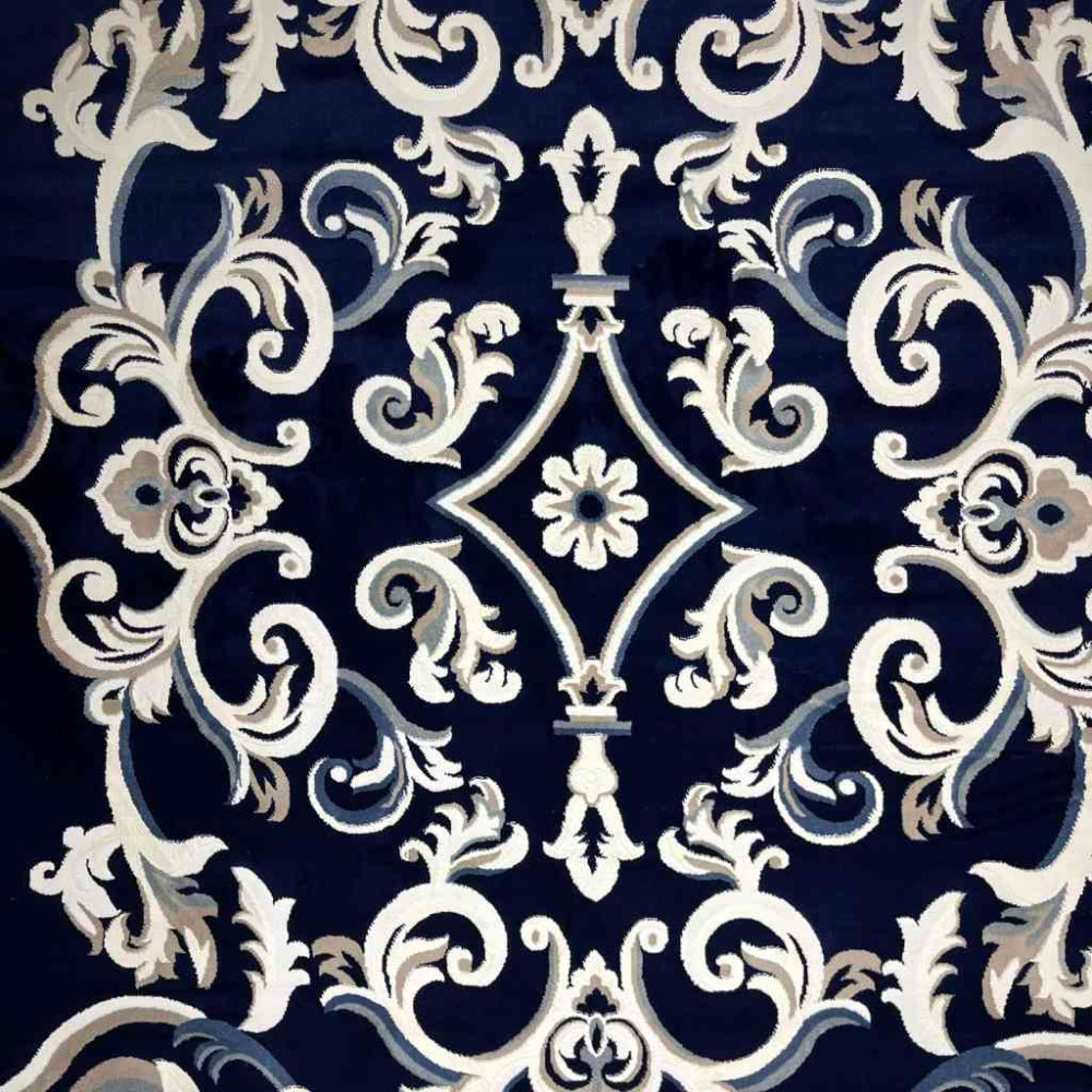 سجاد تركي ياسمين 9053A كحلي مقاس 400*500