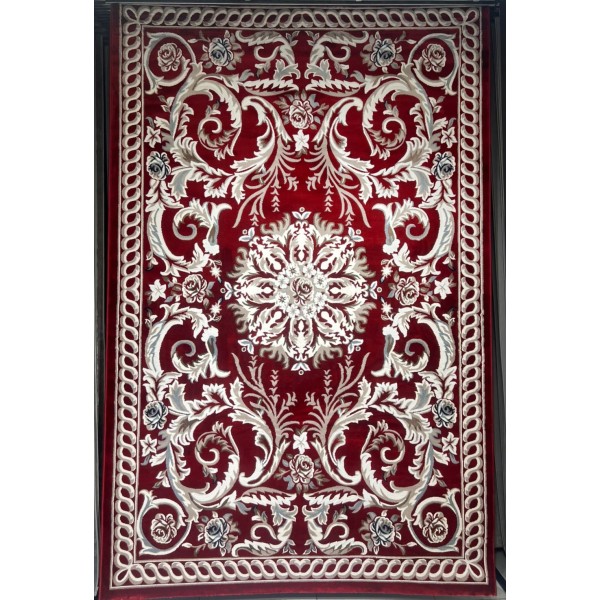 سجاد تركي ياسمين 9074A احمر مقاس 100*200