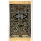 Luxurious prayer rug inspired by the Great Mosque of Mecca, the door of the Kaaba