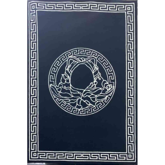 Versace Maybach black white rugs