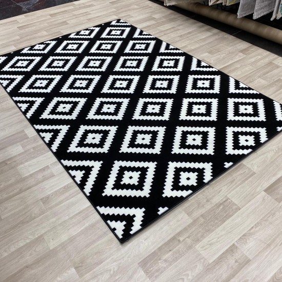 New May Bach Turkish carpets black white