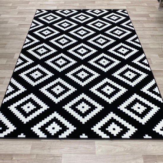 New May Bach Turkish carpets black white