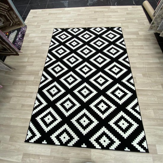 New May Bach Turkish carpets black white