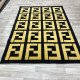 Fendi Maybach Rugs Gold Black