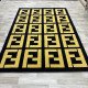 Fendi Maybach Rugs Gold Black