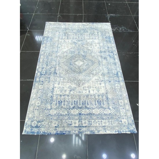 Bulgarian carpets Venezia 424 gray and dark blue