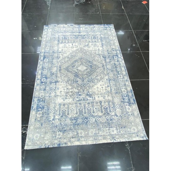 Bulgarian carpets Venezia 424 gray and dark blue