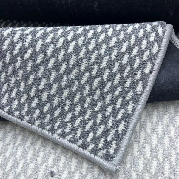 Dakar 0013 Dark Gray Dotted Padded Hotel Carpet