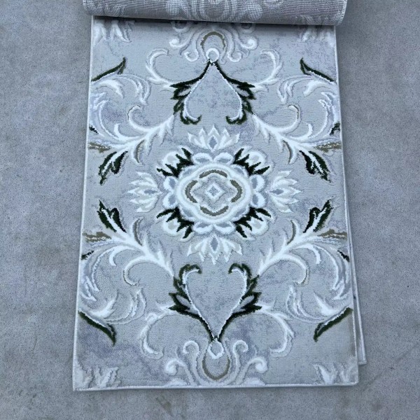 Turkish carpet with French pattern europe WH78A dark green cream