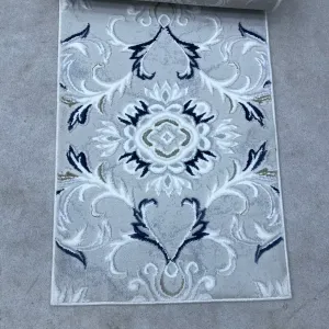 Turkish carpet with French pattern europe WH78A navy cream
