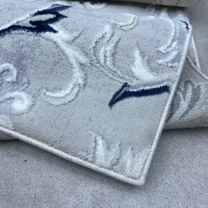 Turkish carpet with French pattern europe WH78A navy cream