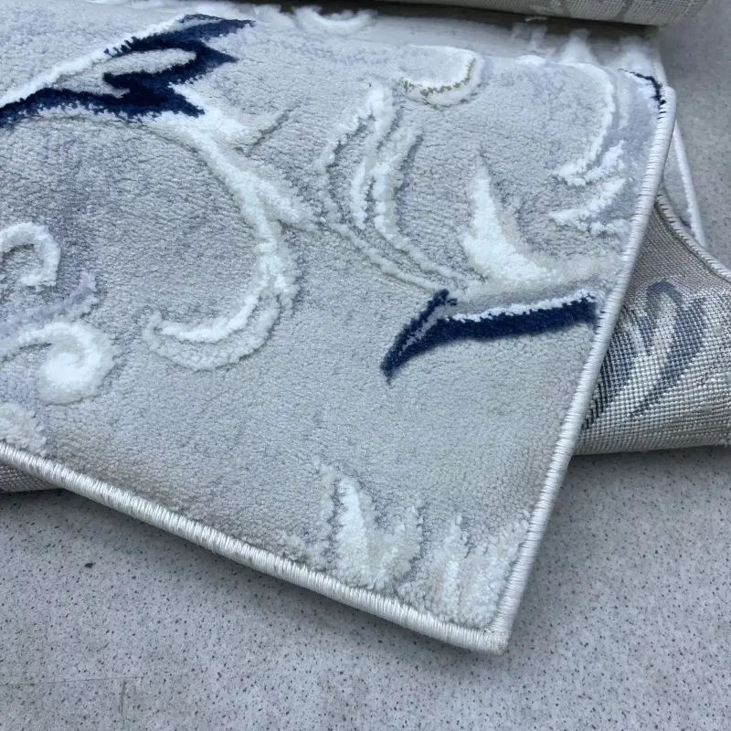 Turkish carpet with French pattern europe WH78A navy cream